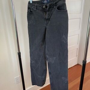 Hollister Gray Ultra High-Rise Dad Jeans